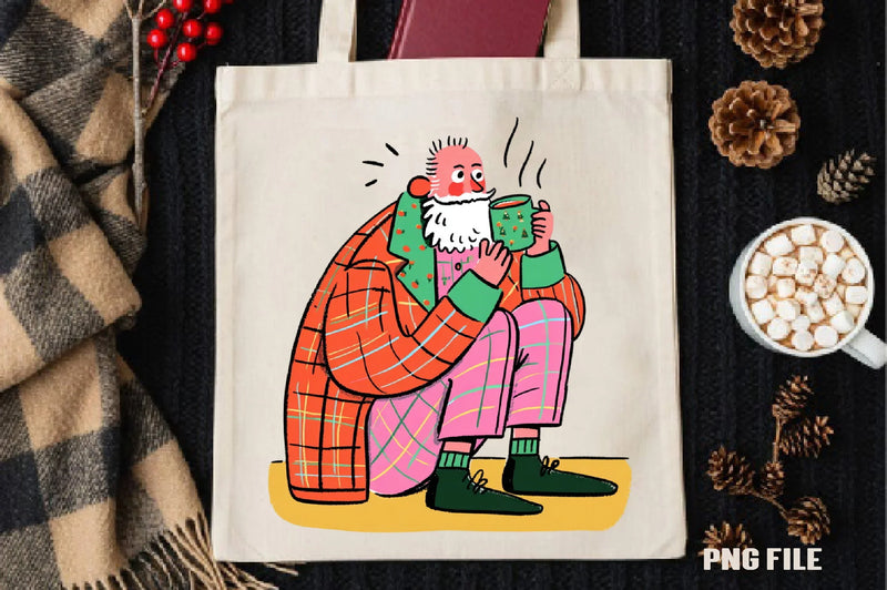Retro Funny Christmas Santa Clipart Bundle - CraftNest - Digital Crafting and Art