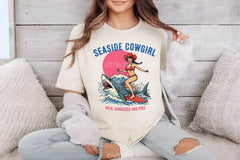 Seaside Cowgirl Retro Summer Clipart Bundle - CraftNest - Digital Crafting and Art