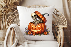 Funny Skeleton Peeking Clipart Bundle 14 - CraftNest - Digital Crafting and Art