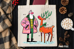 Retro Funny Christmas Santa Clipart Bundle - CraftNest - Digital Crafting and Art