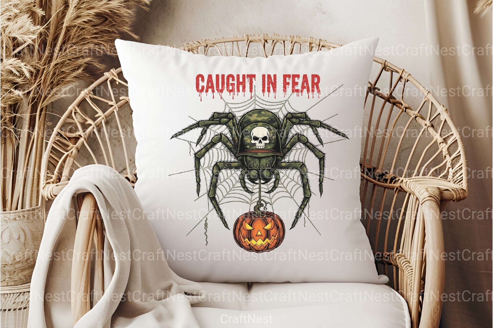 Camo Spider Halloween Clipart Bundle - CraftNest - Digital Crafting and Art