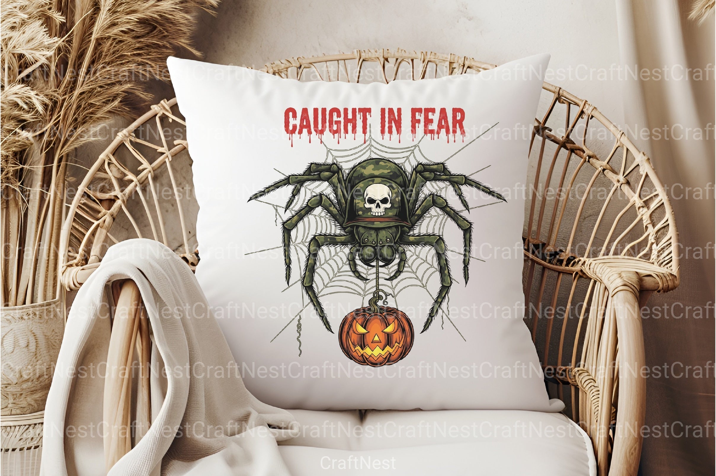 Camo Spider Halloween Clipart Bundle - CraftNest - Digital Crafting and Art