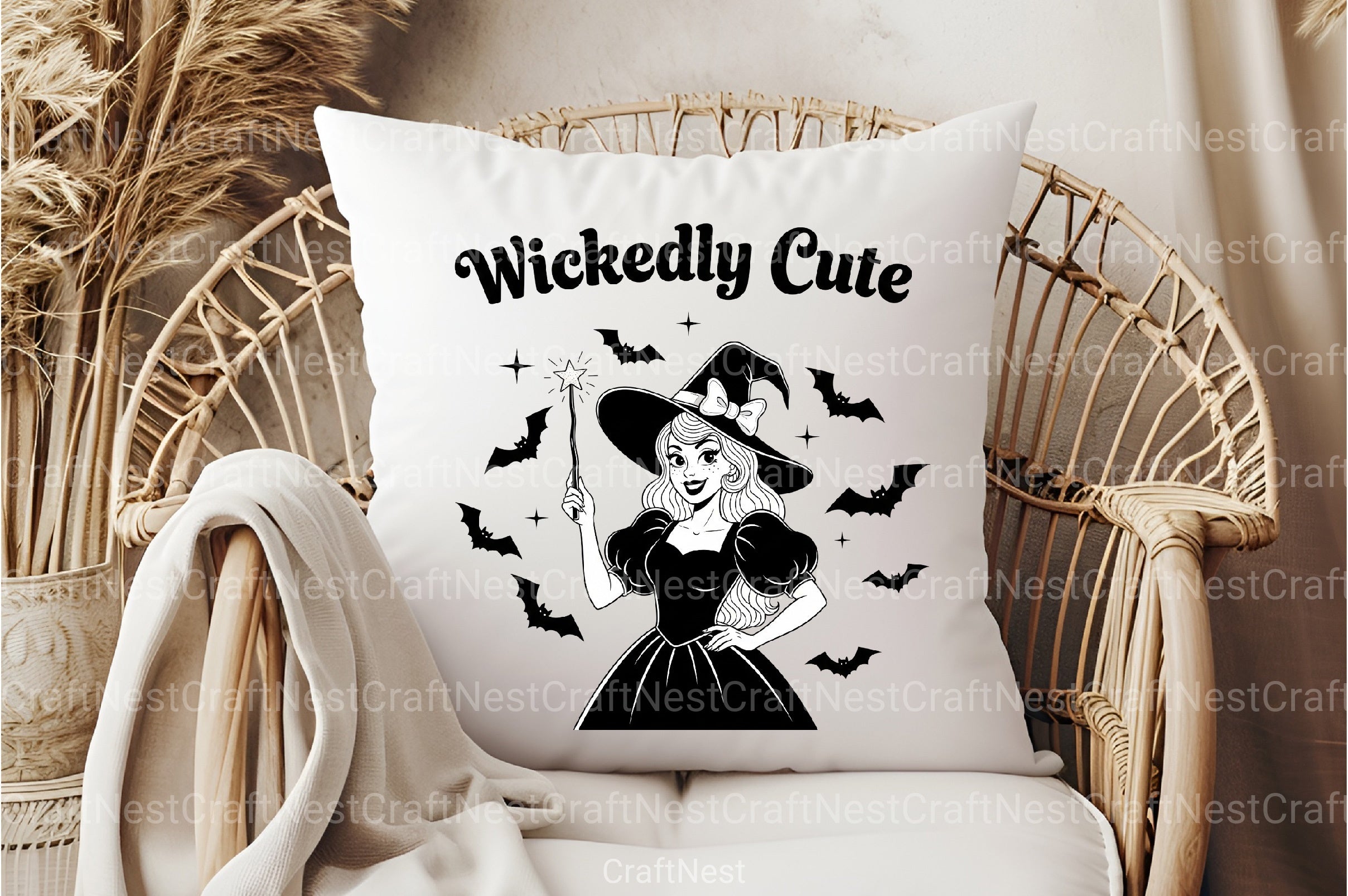 Vintage Halloween Witch Clipart Bundle - Wickedly Cute Designs - CraftNest - Digital Crafting and Art