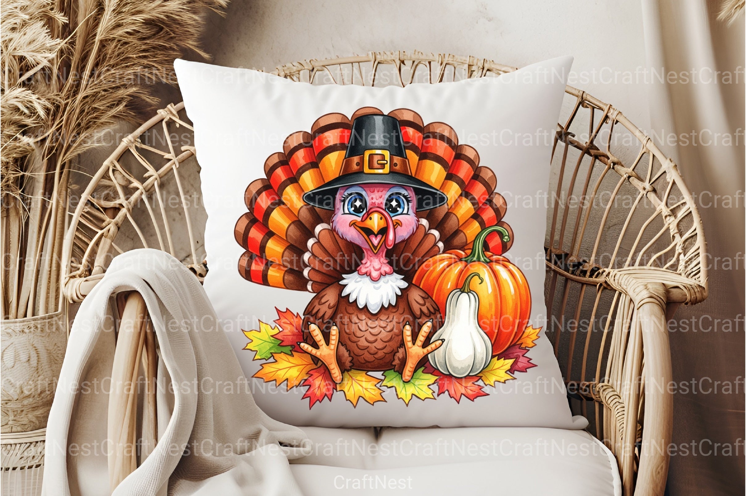 Thanksgiving Turkey Clipart Bundle - CraftNest - Digital Crafting and Art