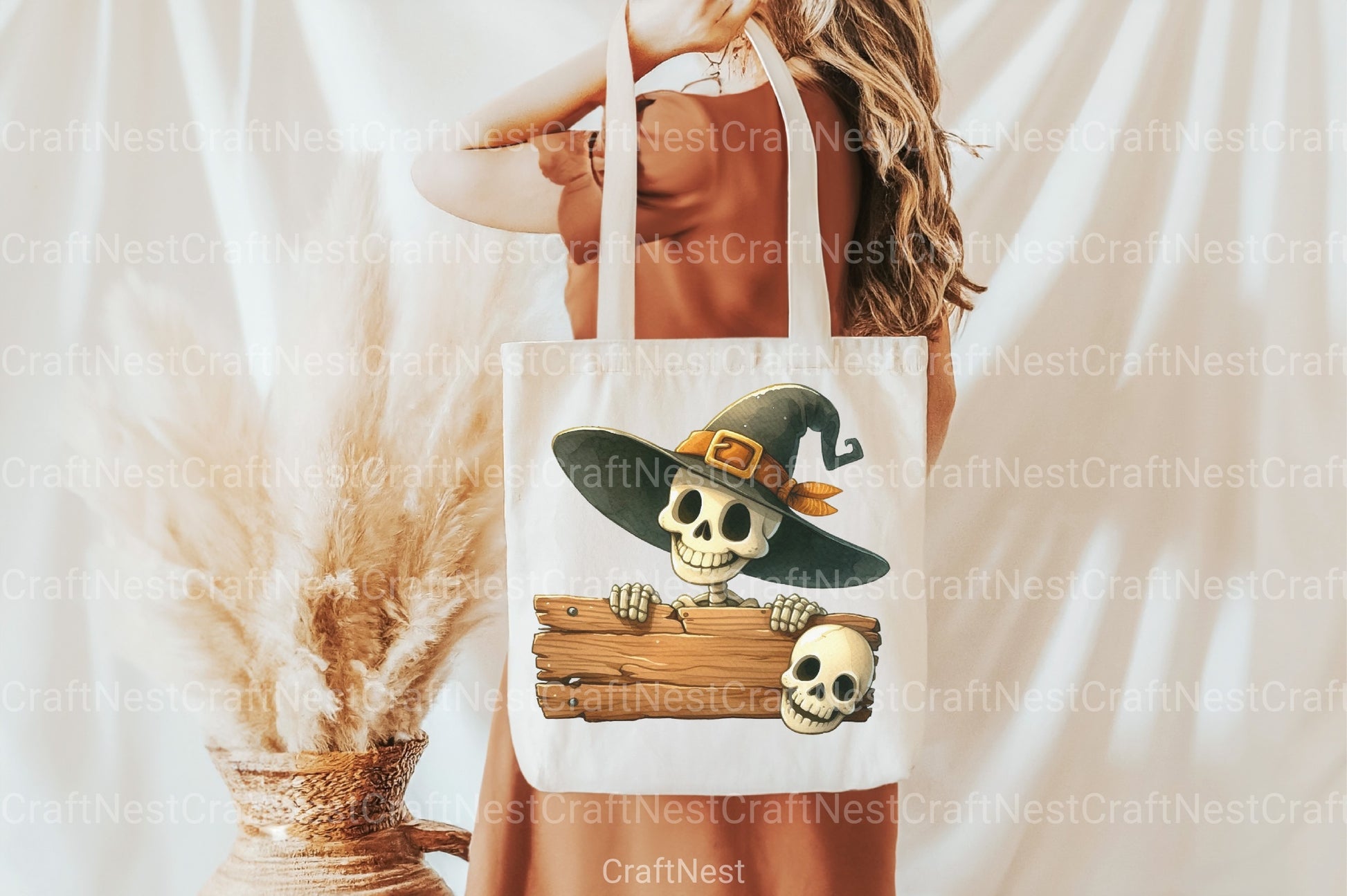 Funny Skeleton Peeking Clipart Bundle 7 - CraftNest - Digital Crafting and Art