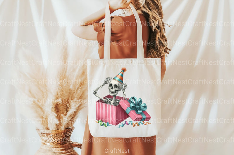 Funny Skeleton Peeking Clipart Bundle 8 - CraftNest - Digital Crafting and Art