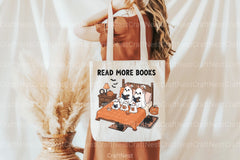 Read More Books: Ghost & Book Clipart Bundle - CraftNest - Digital Crafting and Art