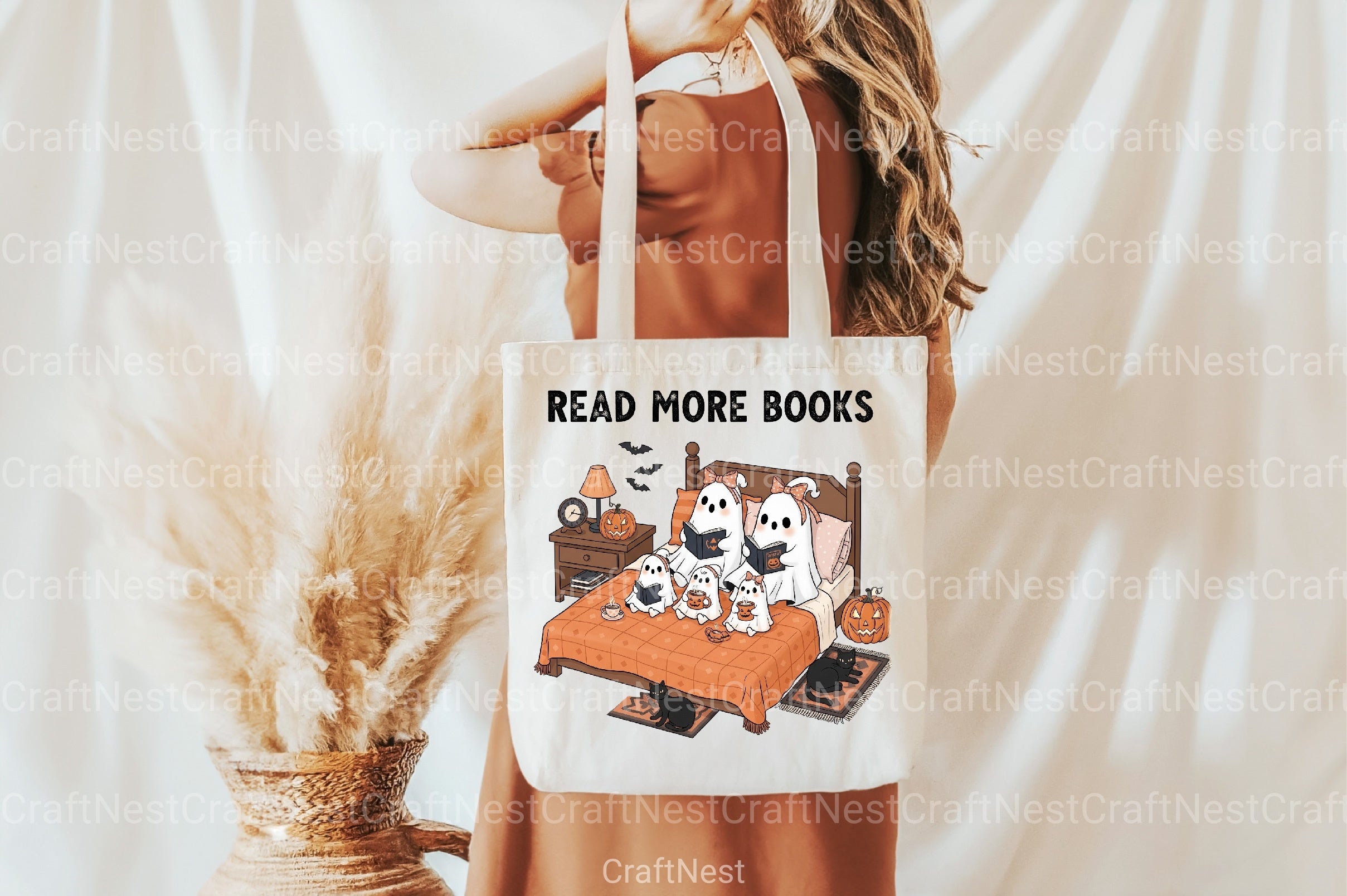 Read More Books: Ghost & Book Clipart Bundle - CraftNest - Digital Crafting and Art