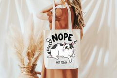Funny Cat Design: Nope Not Today Clipart Bundle - CraftNest - Digital Crafting and Art