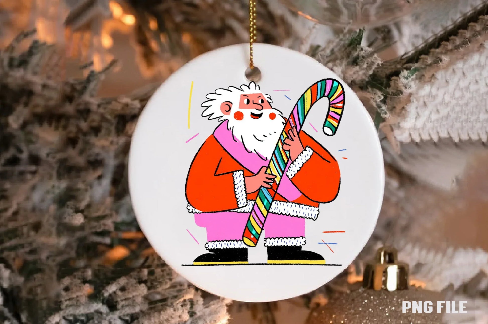 Retro Christmas Santa Clipart Bundle - CraftNest - Digital Crafting and Art