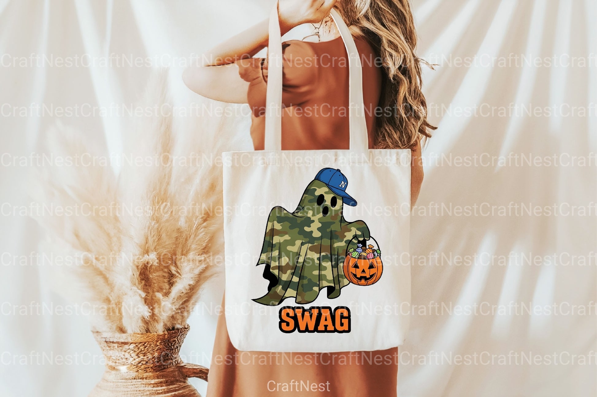 Camo Ghost Halloween Clipart Bundle - CraftNest - Digital Crafting and Art