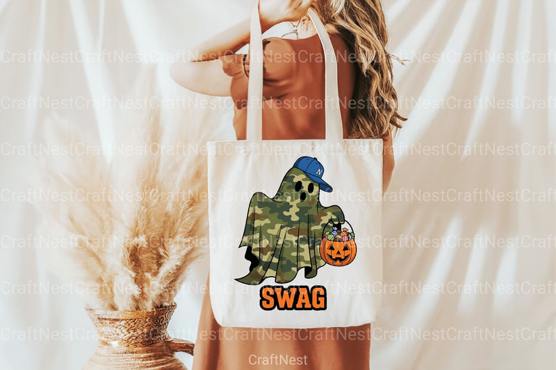 Camo Ghost Halloween Clipart Bundle - CraftNest - Digital Crafting and Art