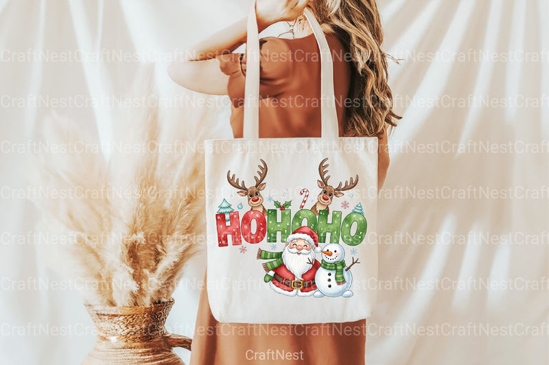 Funny Christmas Santa Reindeer Clipart Bundle 1 - CraftNest - Digital Crafting and Art