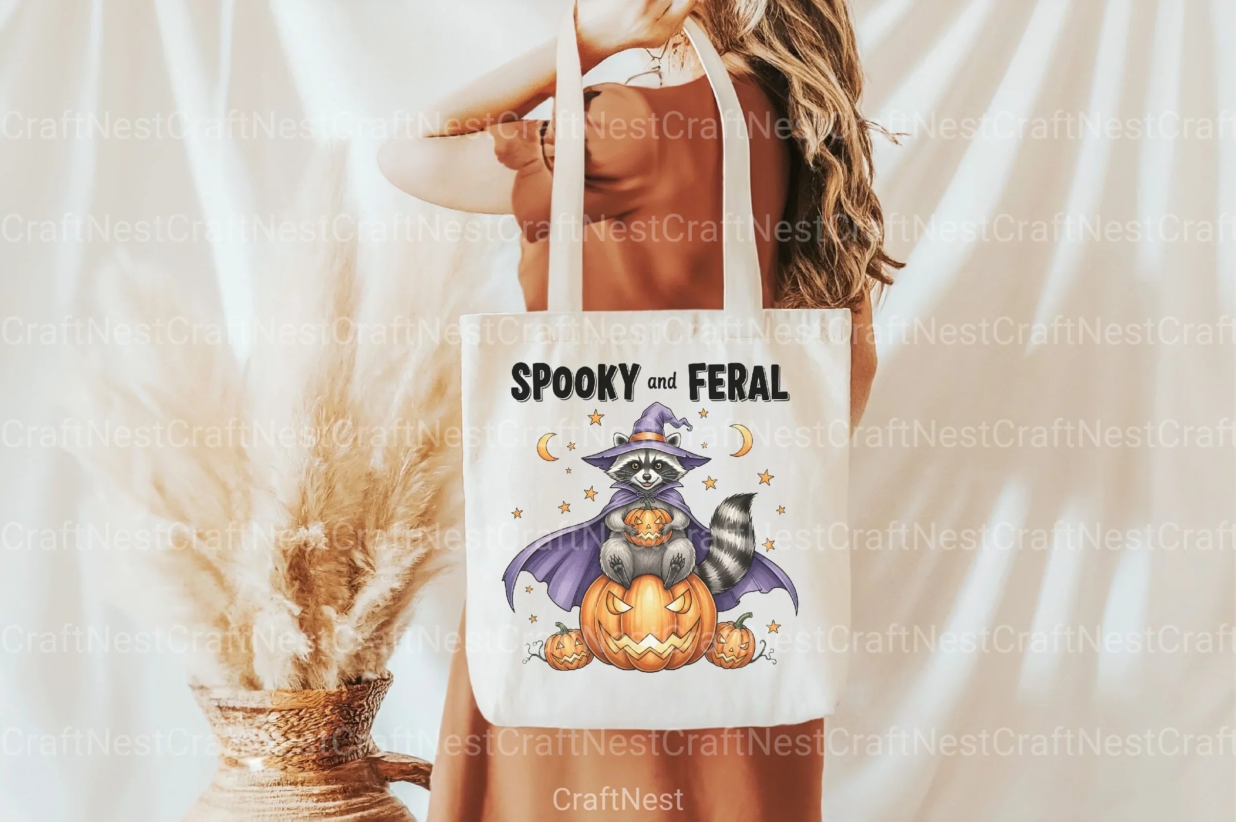 Spooky Feral Raccoon Halloween Clipart Bundle - CraftNest - Digital Crafting and Art