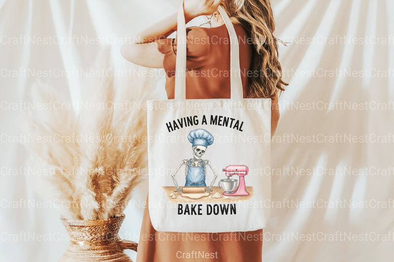 Skeleton Baking: Funny Bakery Clipart Bundle - CraftNest - Digital Crafting and Art