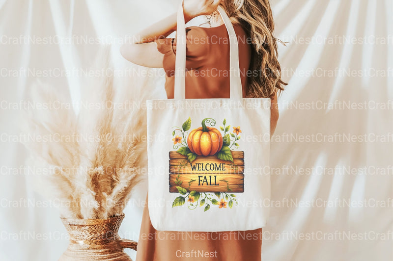 Welcome Fall Clipart Bundle 3 - CraftNest - Digital Crafting and Art