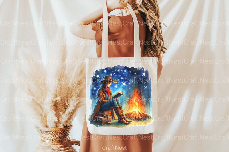 Western Cowgirl Book Clipart Bundle - CraftNest - Digital Crafting and Art