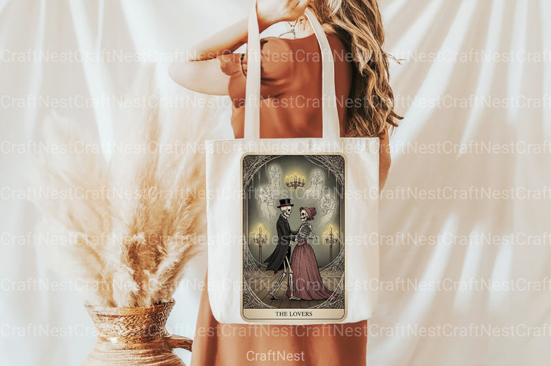 The Lovers Halloween Tarot Card Clipart Bundle - CraftNest - Digital Crafting and Art