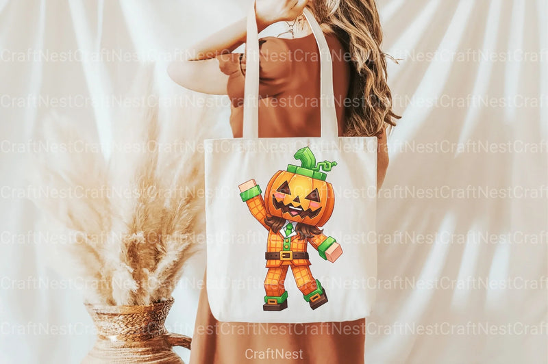 Minecraft Boy Dabbing Halloween Clipart Bundle - CraftNest - Digital Crafting and Art