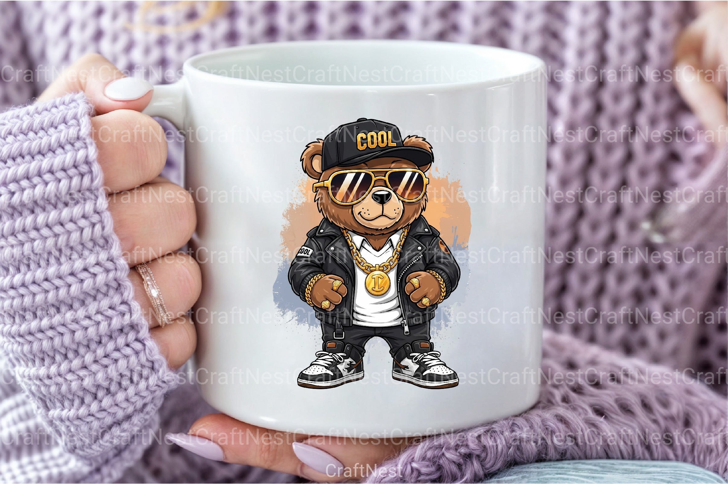 Funny Hip Hop Bear Clipart Bundle - CraftNest - Digital Crafting and Art