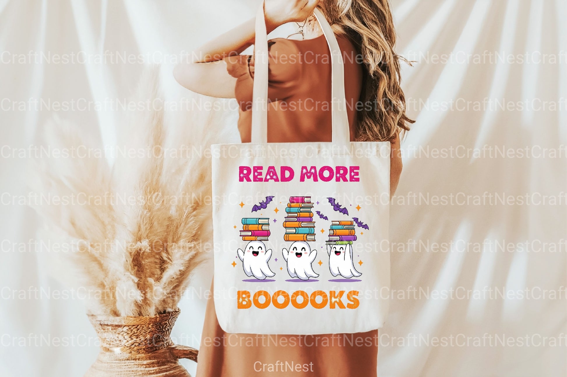 Read More Books Funny Halloween Clipart Bundle - CraftNest - Digital Crafting and Art