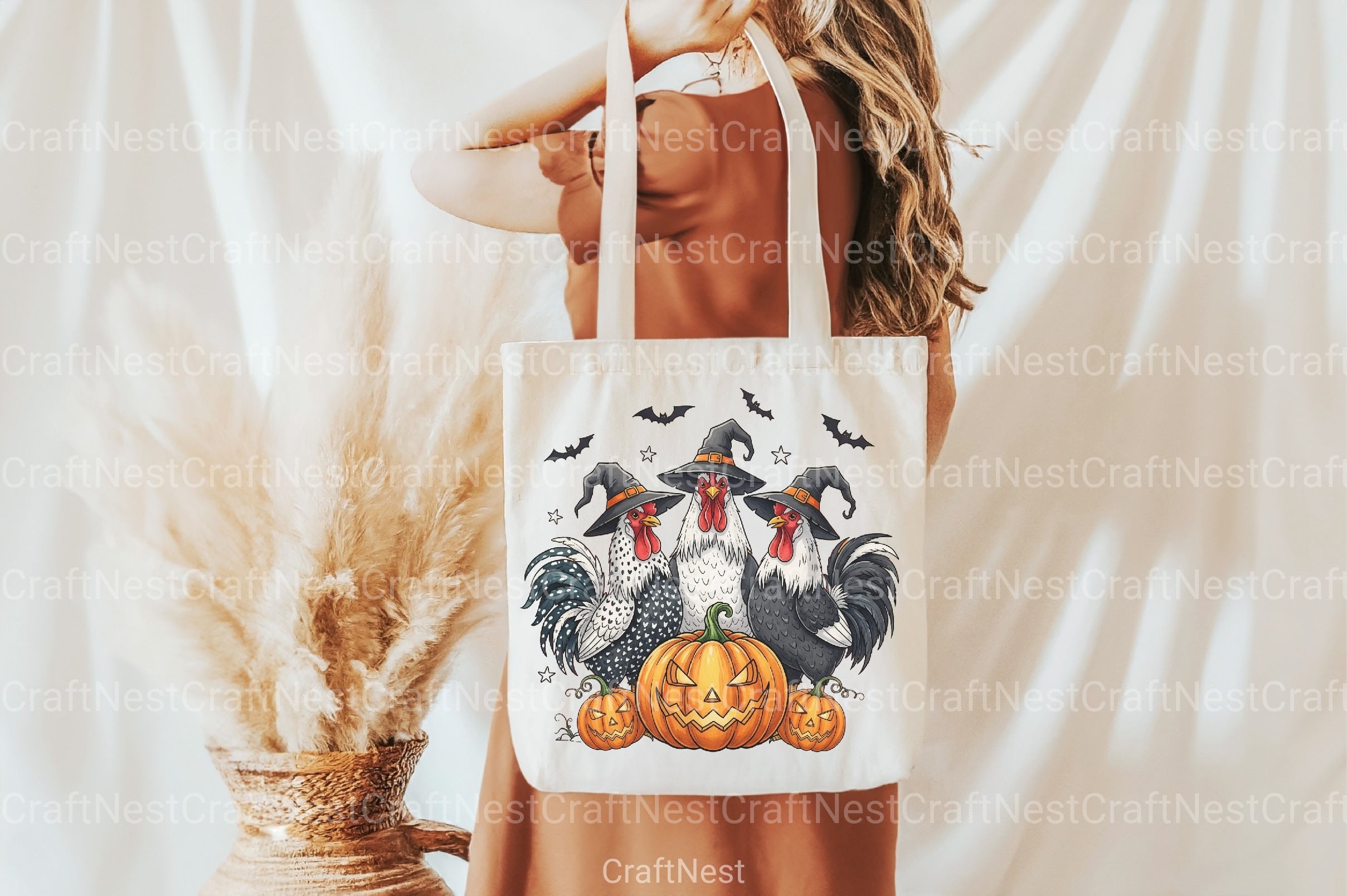 Halloween Pumpkin Chicken Witch Fall Clipart Bundle - CraftNest - Digital Crafting and Art