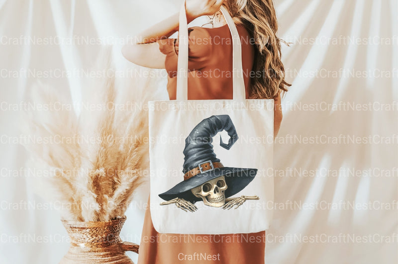 Funny Skeleton Peeking Clipart Bundle 2 - CraftNest - Digital Crafting and Art