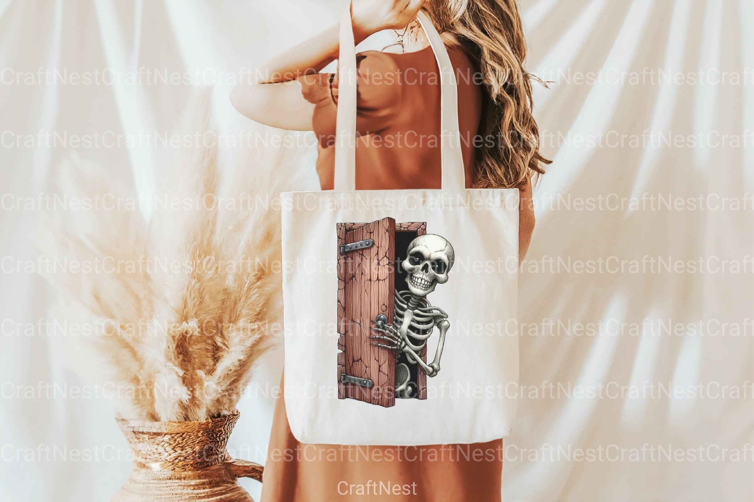 Funny Skeleton Peeking Clipart Bundle 1 - CraftNest - Digital Crafting and Art