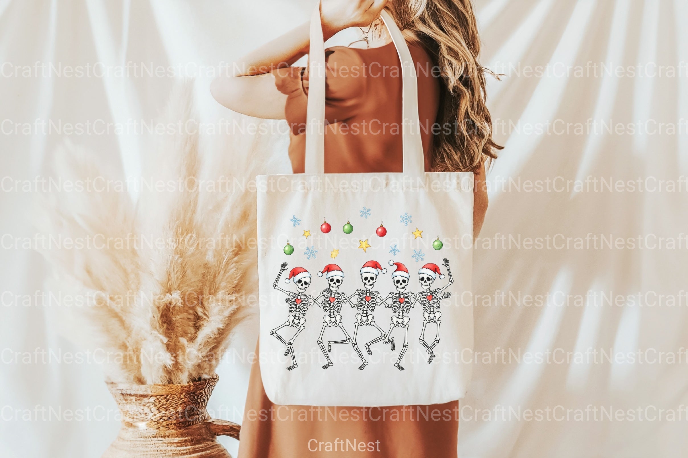 Merry Christmas Dancing Skeletons Clipart Bundle - CraftNest - Digital Crafting and Art