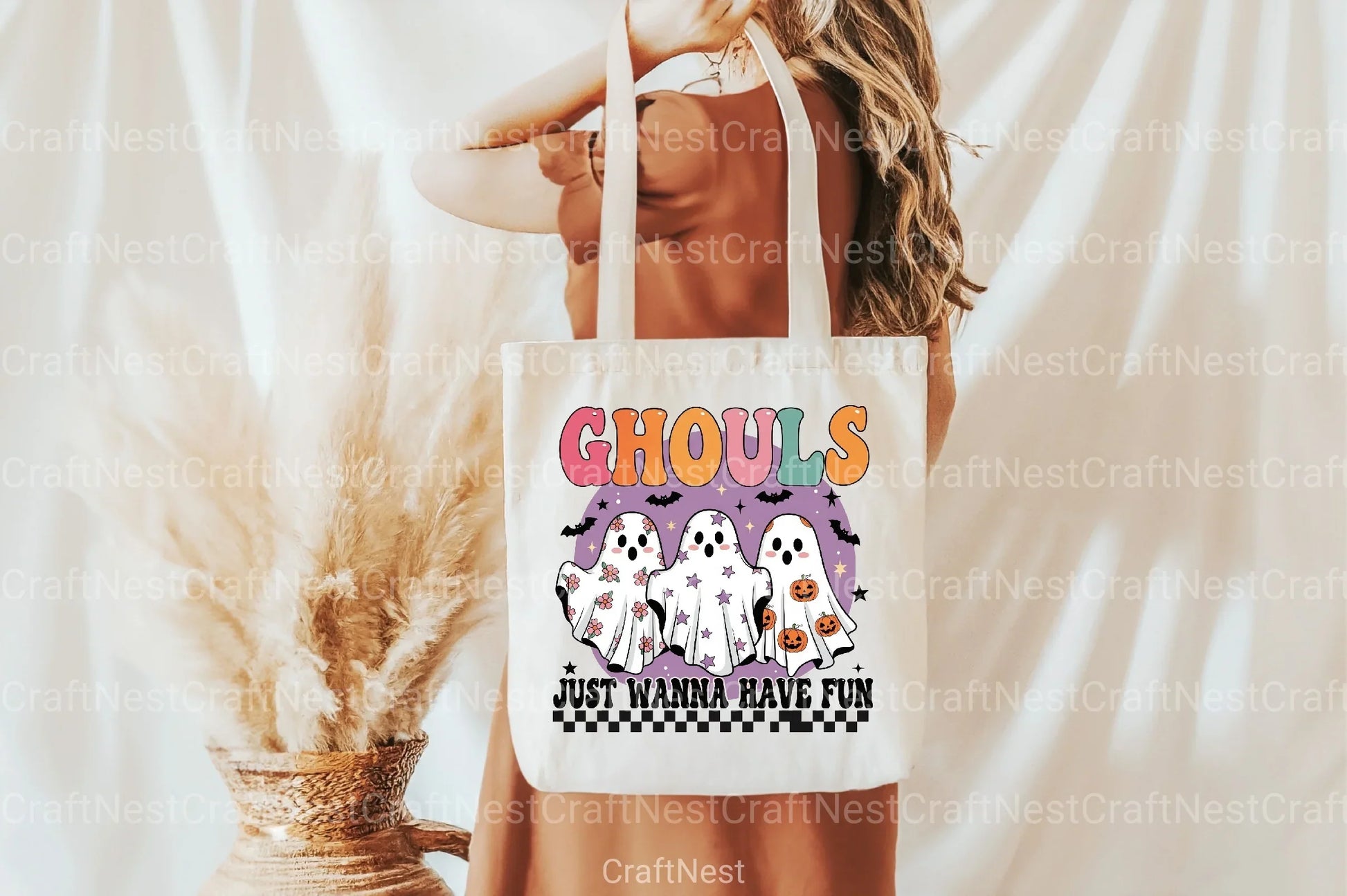 Retro Halloween Ghouls Clipart Bundle - CraftNest - Digital Crafting and Art