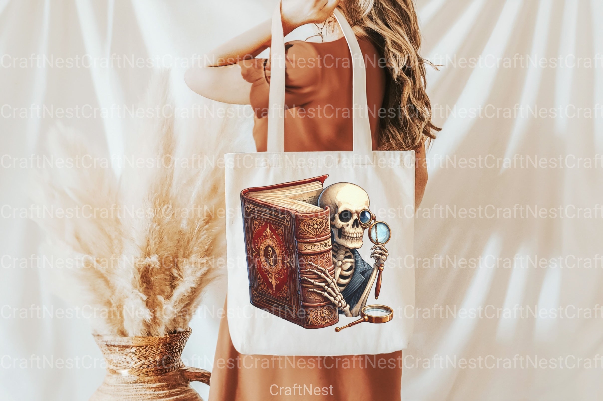 Funny Skeleton Peeking Clipart Bundle 3 - CraftNest - Digital Crafting and Art