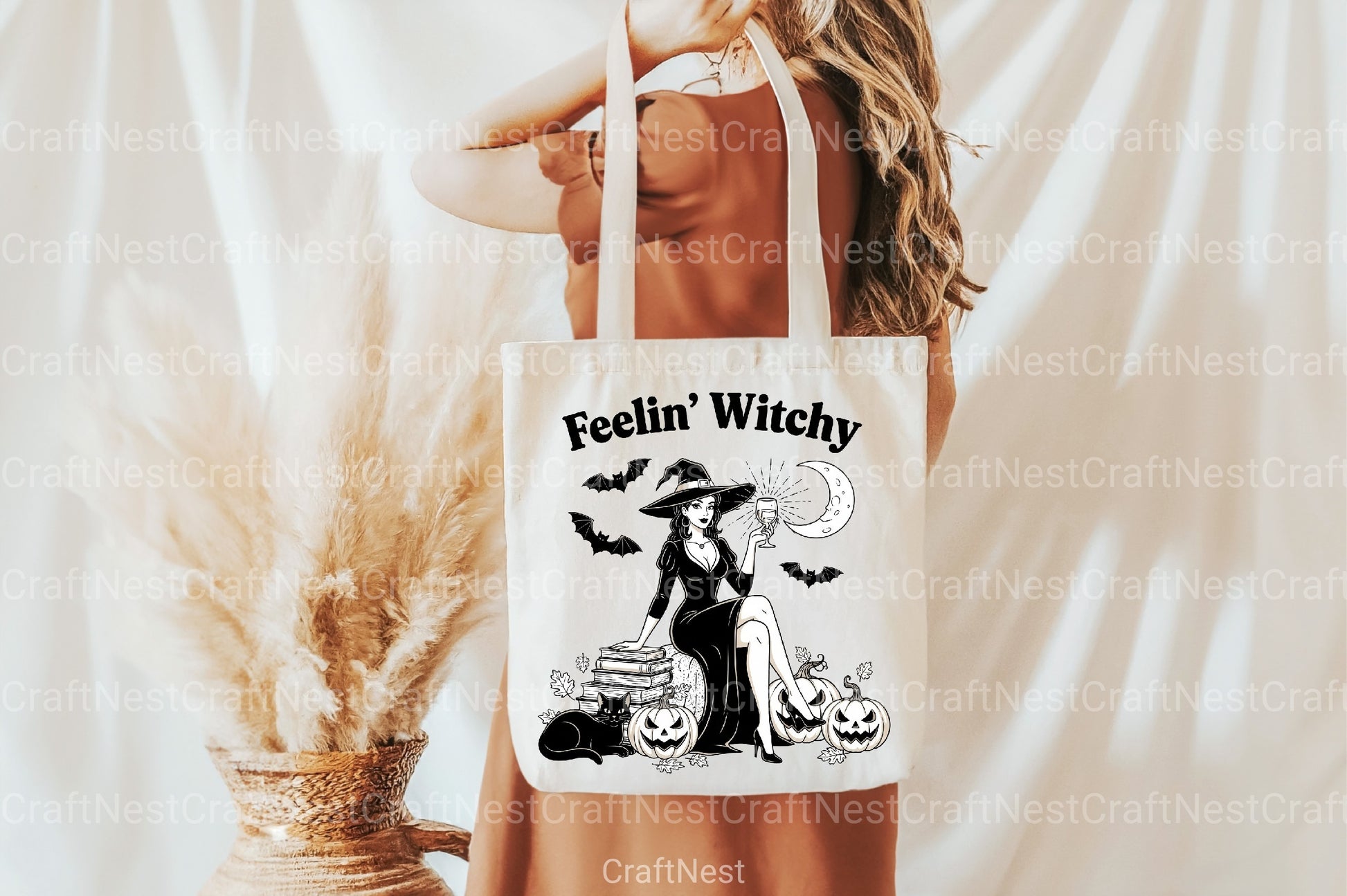 Vintage Halloween Witch Clipart Bundle - CraftNest - Digital Crafting and Art