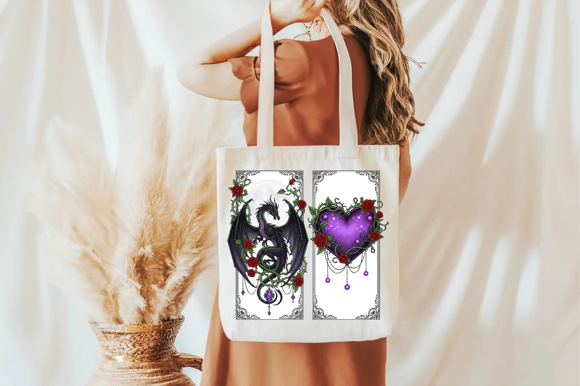 Gothic Dragons Love Flower Clipart Bundle - CraftNest - Digital Crafting and Art