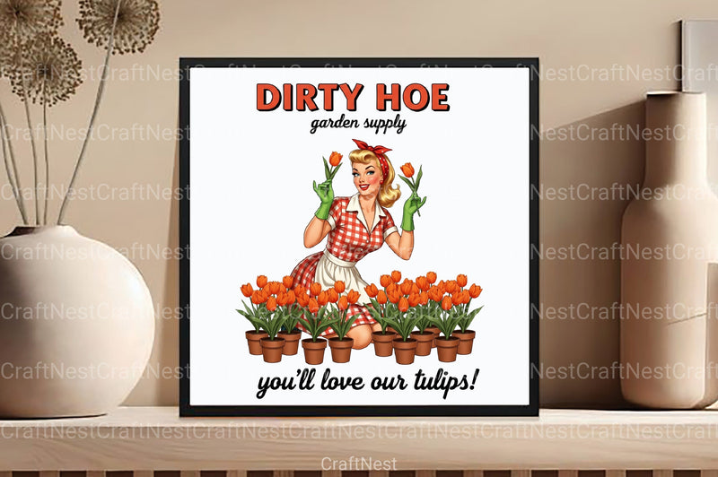 Retro Sassy Plant Lover Clipart Bundle - CraftNest - Digital Crafting and Art