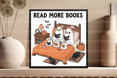 Read More Books: Ghost & Book Clipart Bundle - CraftNest - Digital Crafting and Art