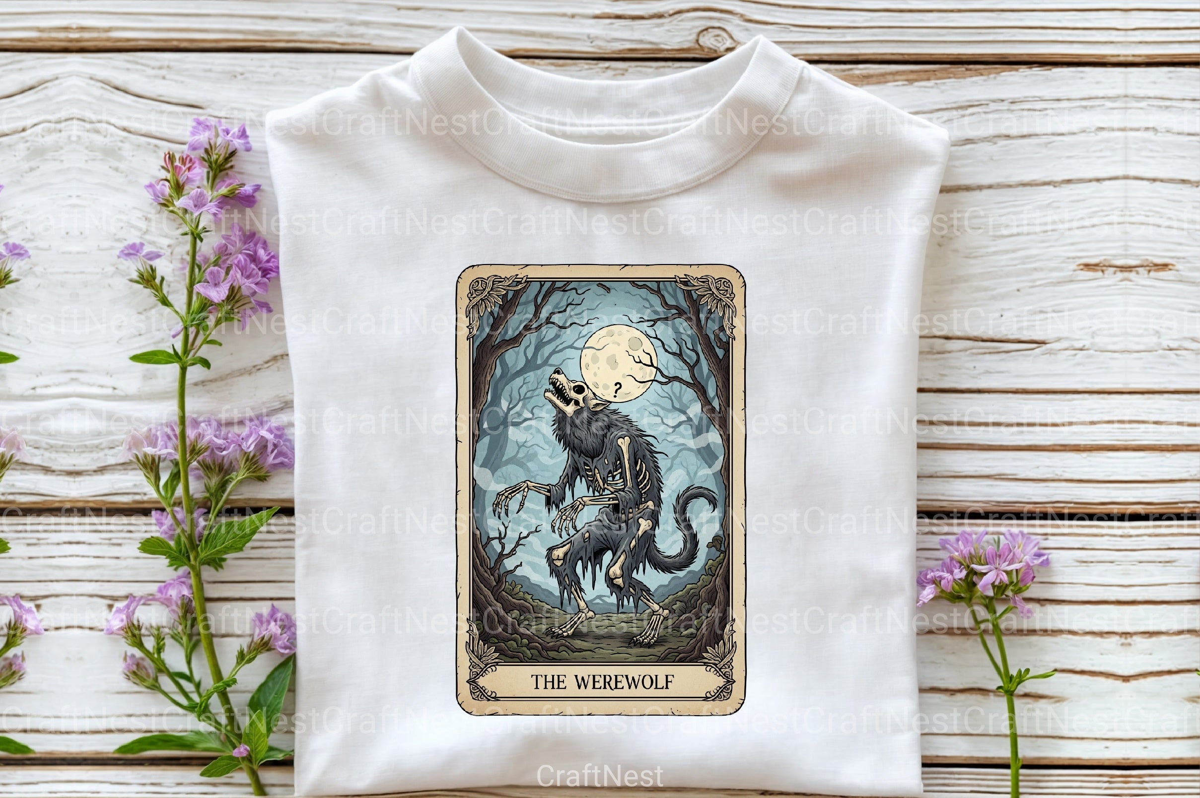 Werewolf Halloween Tarot Card Clipart Bundle - CraftNest - Digital Crafting and Art