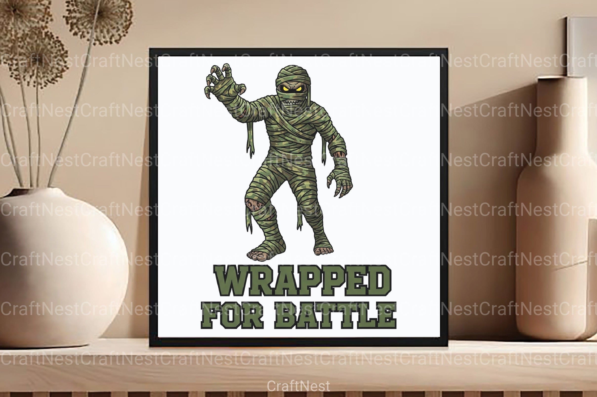 Camo Mummy Halloween Clipart Bundle - CraftNest - Digital Crafting and Art