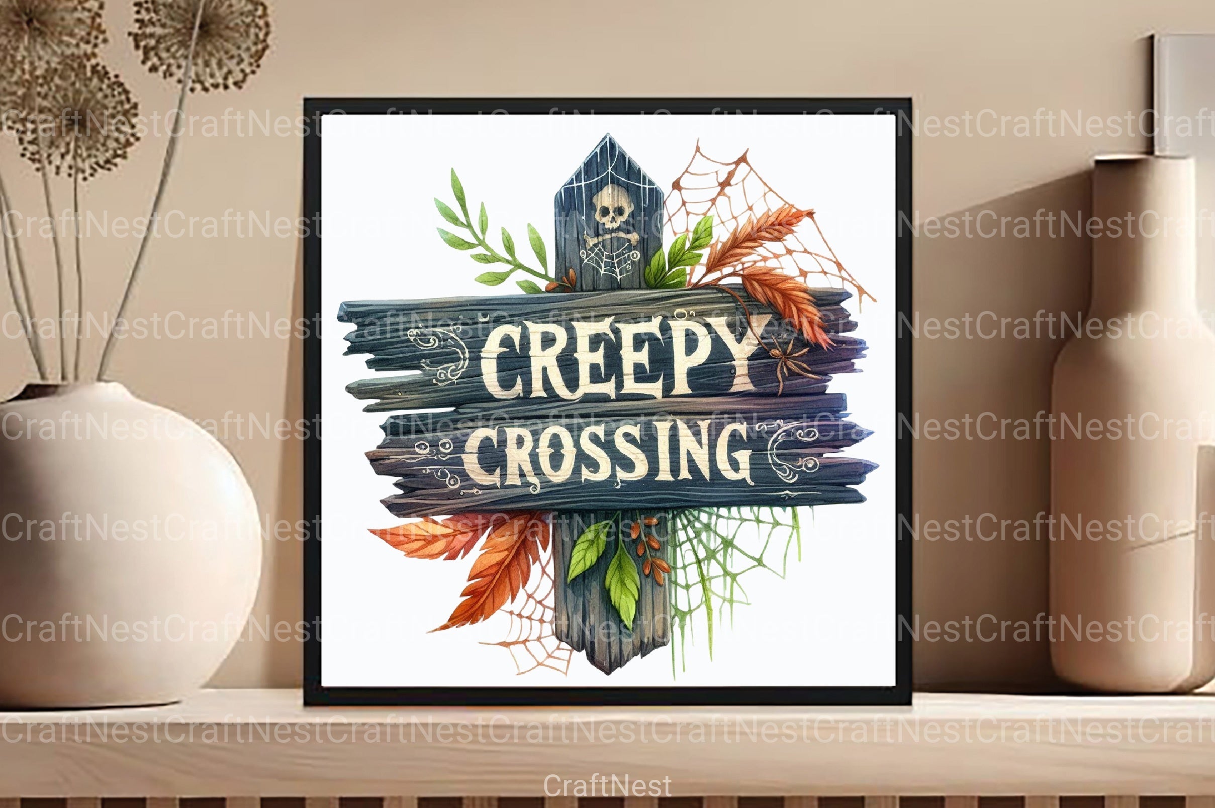 Creepy Crossing Clipart Bundle 4 - CraftNest - Digital Crafting and Art