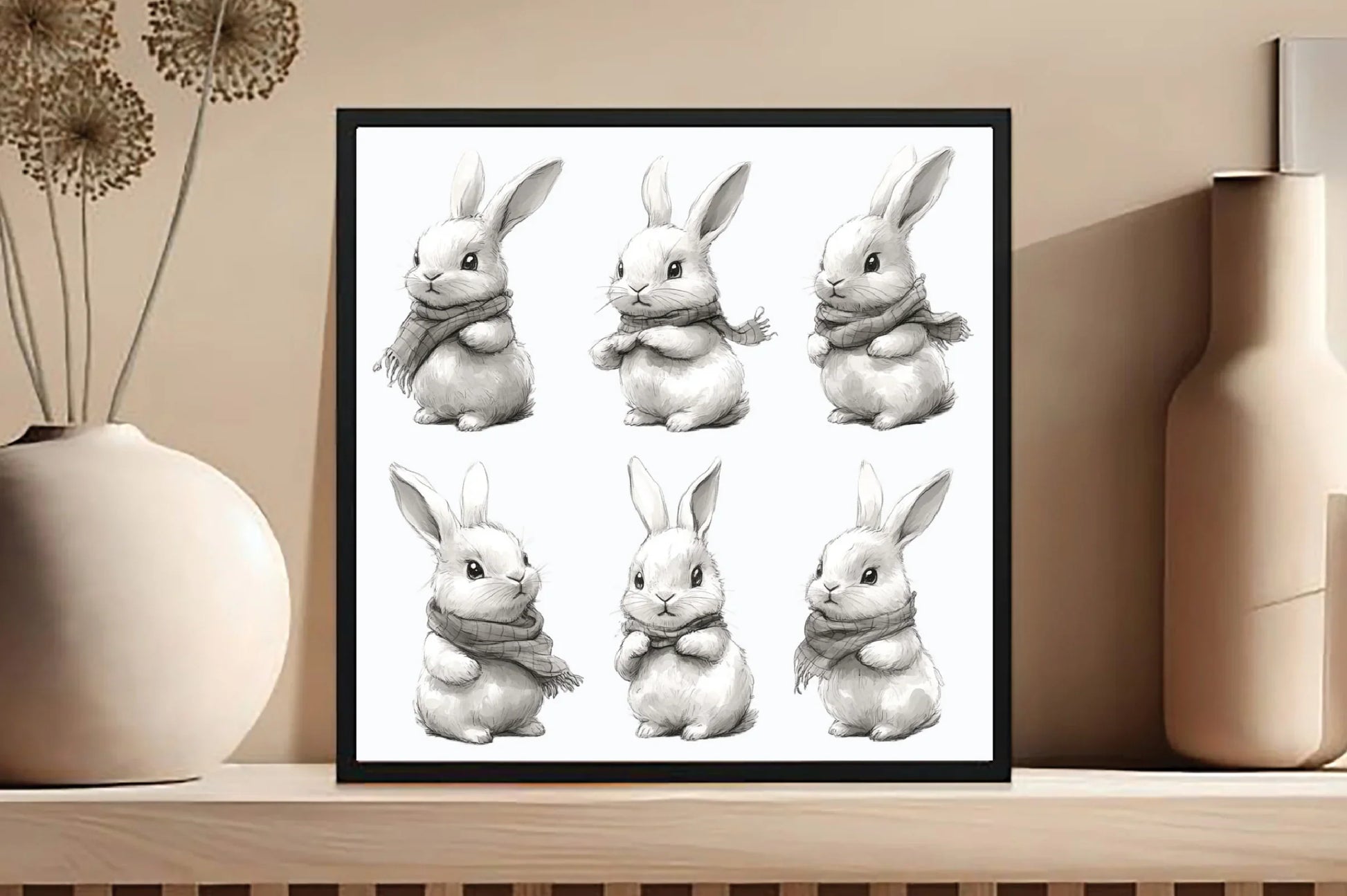 Bunny Illustration Clipart Bundle - CraftNest - Digital Crafting and Art