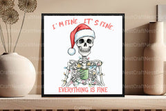 I'm Fine It's Christmas Clipart Bundle 99 - CraftNest - Digital Crafting and Art