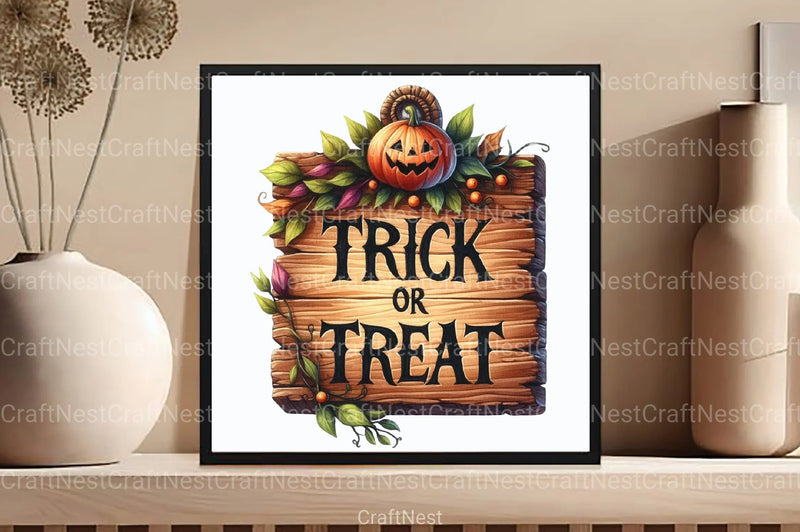 Warwecolar Trick or Treat Clipart Bundle - CraftNest - Digital Crafting and Art