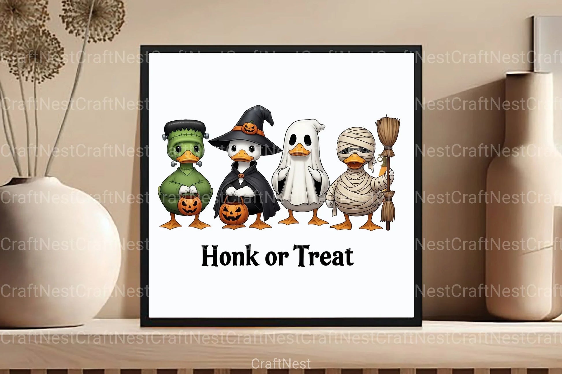 Halloween Goose Trick or Treat Clipart Bundle - CraftNest - Digital Crafting and Art