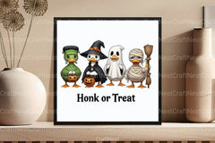 Halloween Goose Trick or Treat Clipart Bundle - CraftNest - Digital Crafting and Art