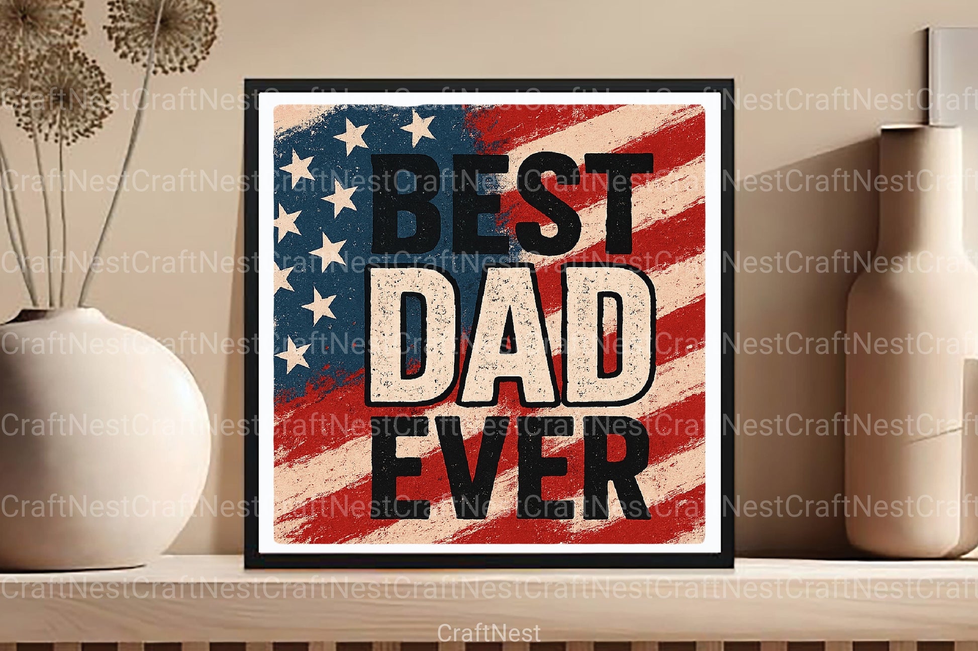 Patriotic Best Dad Ever Clipart Bundle 2 - CraftNest - Digital Crafting and Art