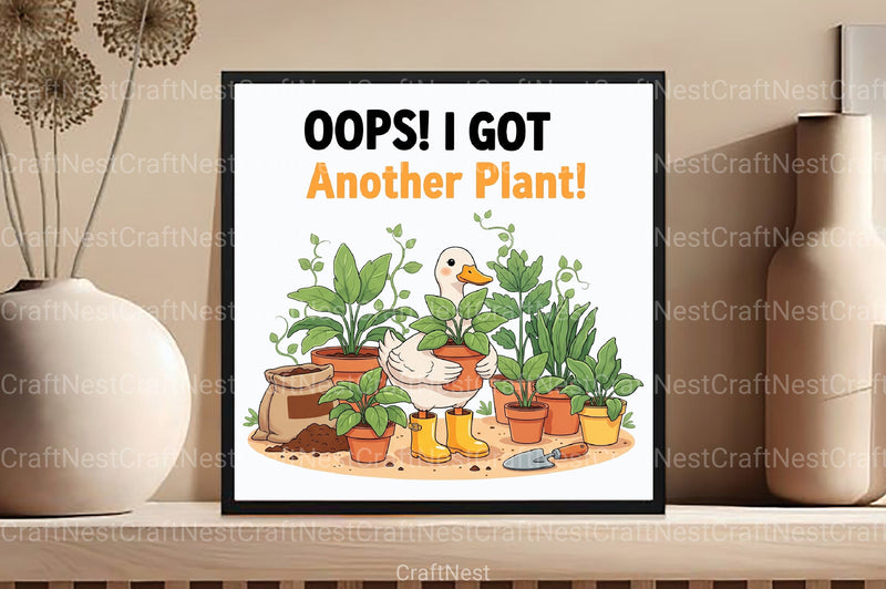 Oops I Got Another Plant Goose Clipart Bundle - CraftNest - Digital Crafting and Art