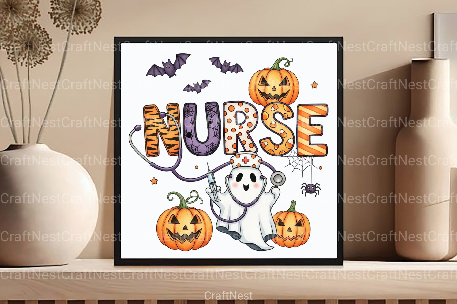 Spooky Nurse Halloween Clipart Bundle - CraftNest - Digital Crafting and Art