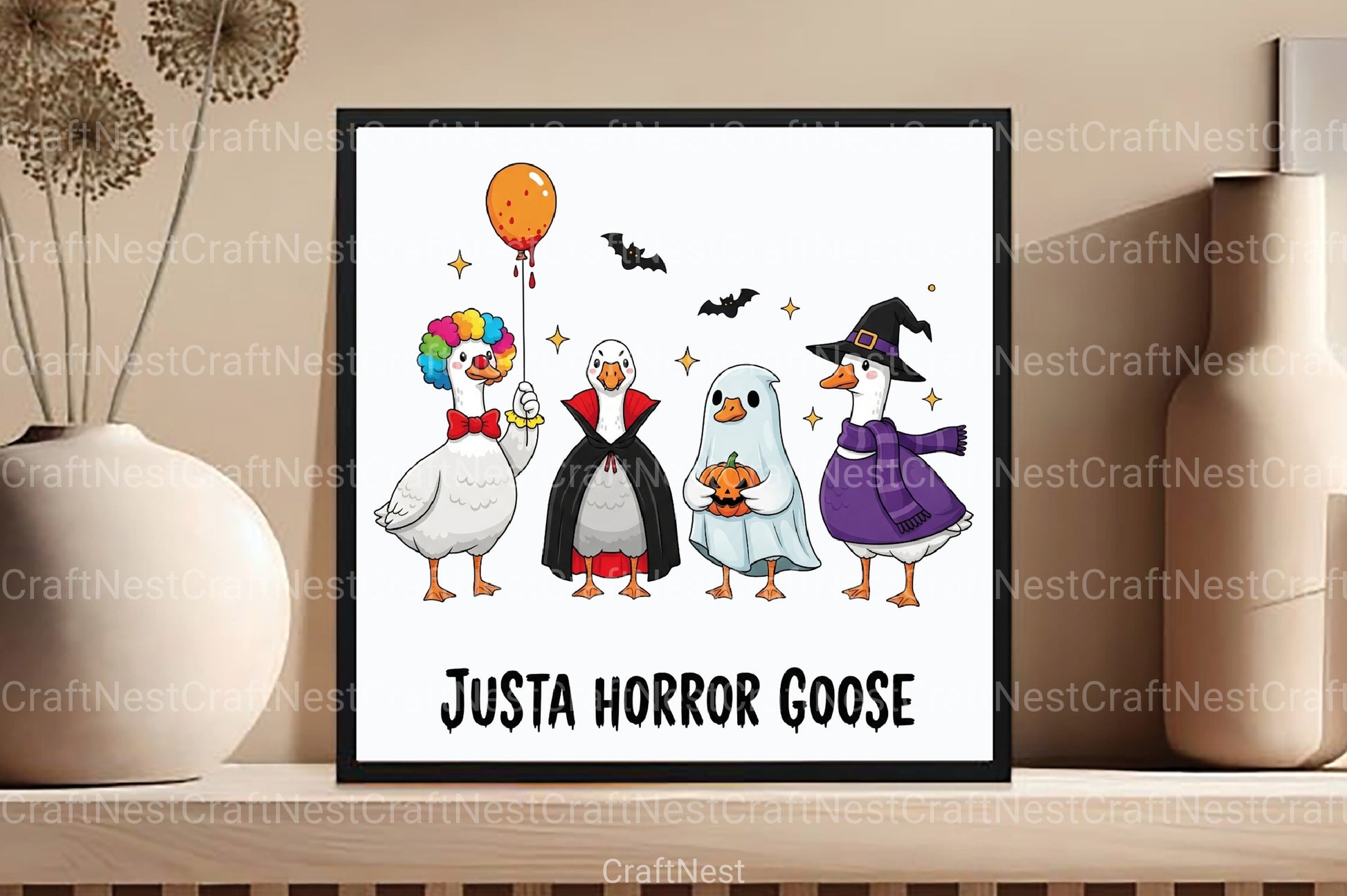 Funny Halloween Horror Goose Clipart Bundle - CraftNest - Digital Crafting and Art