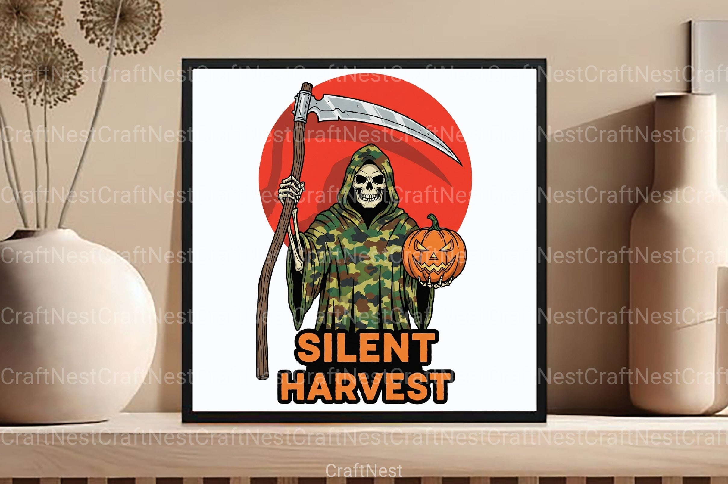 Camo Death Halloween Clipart Bundle - CraftNest - Digital Crafting and Art