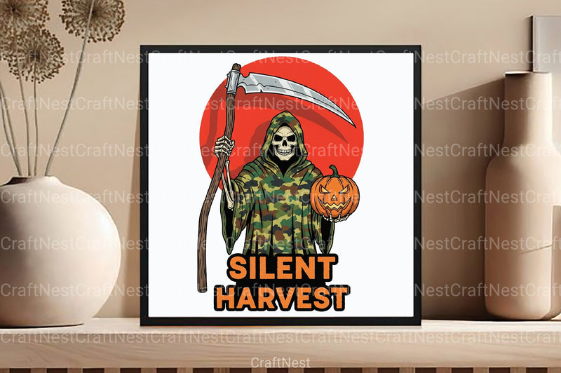 Camo Death Halloween Clipart Bundle - CraftNest - Digital Crafting and Art