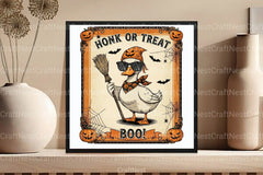 Girly Goose Honk or Treat Clipart Bundle - CraftNest - Digital Crafting and Art
